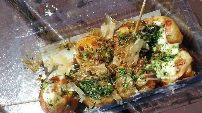 函館公園:屋台のたこ焼き