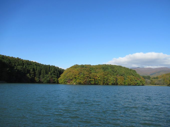 【紅葉情報】笹流ダム(赤川水源地)の前庭広場は、ほぼ見頃かも?